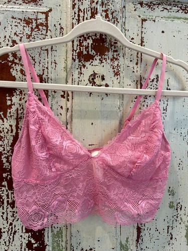 Bralette pizzo rosa jessica - bralette, in