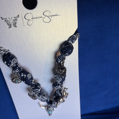 Jessica simpson blue bandana - blue,